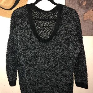 TerraNova black slouchy sweater M